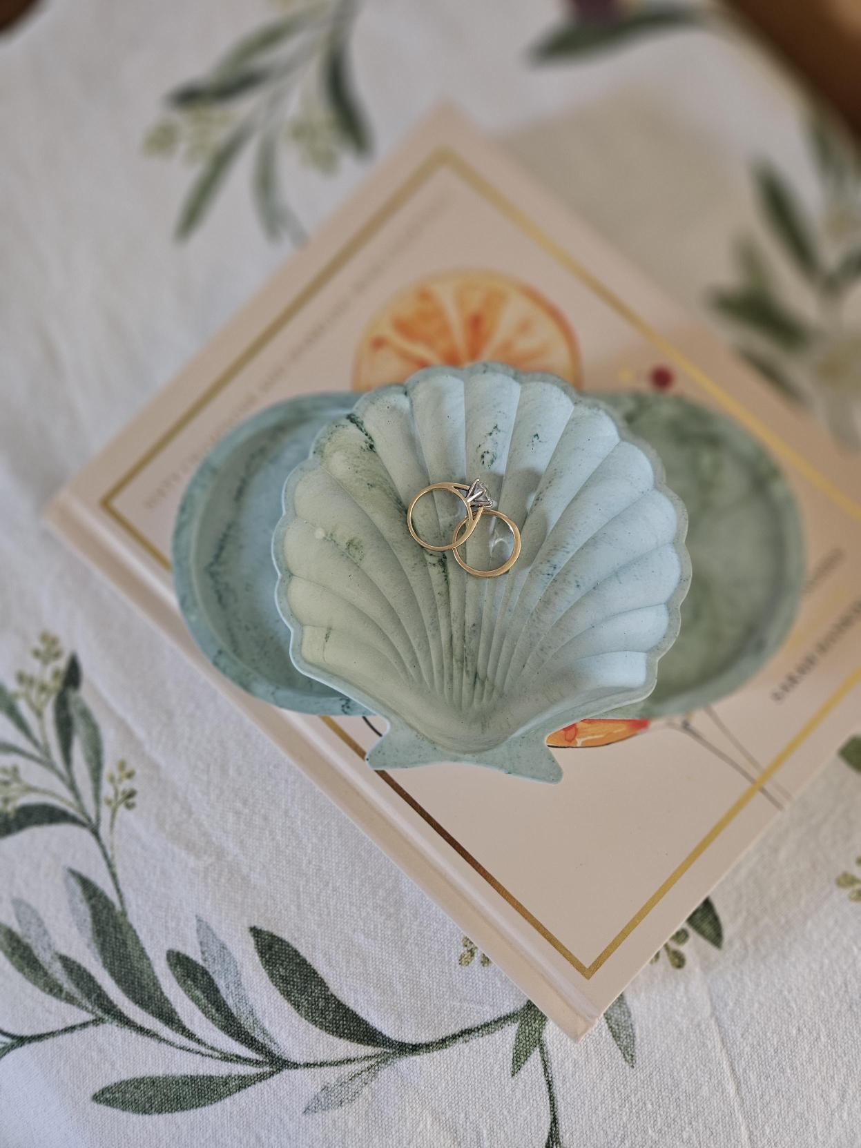 Eco Resin Shell trinket dish