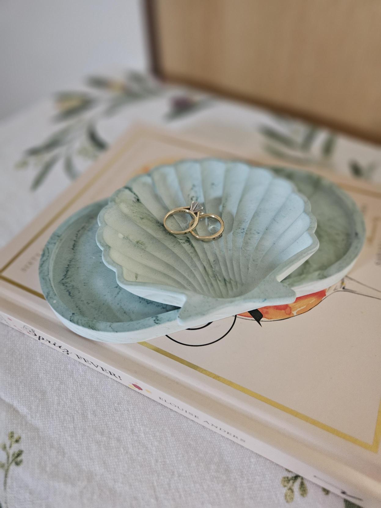 Eco Resin Shell trinket dish