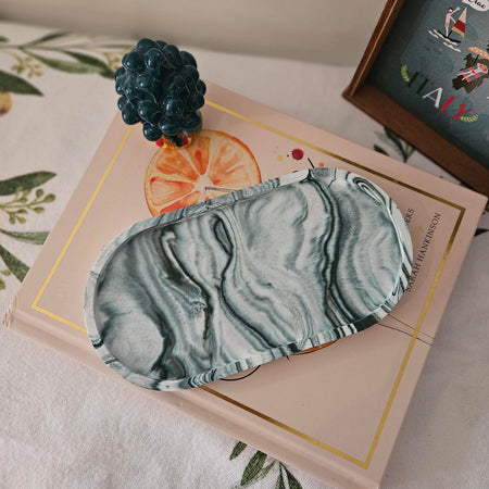 Eco Resin Oval Trinket Tray