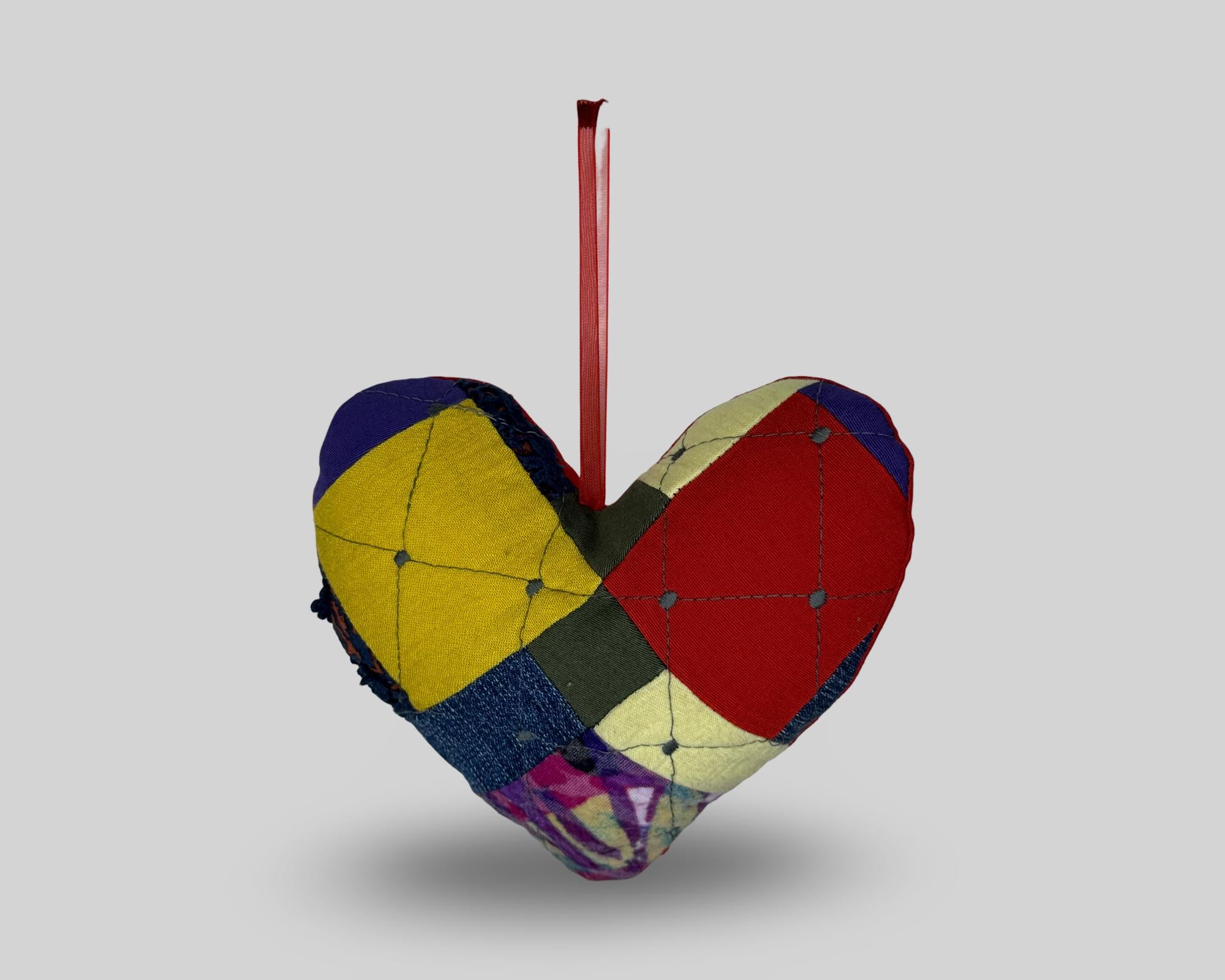 💖 Custom Quilted Memory Heart – Handmade from Your Loved One’s Clothing