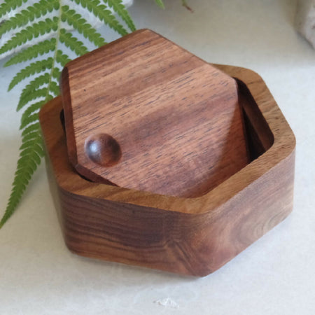 Hexagonal Box- Australian Timber- Tasmanian Blackwood