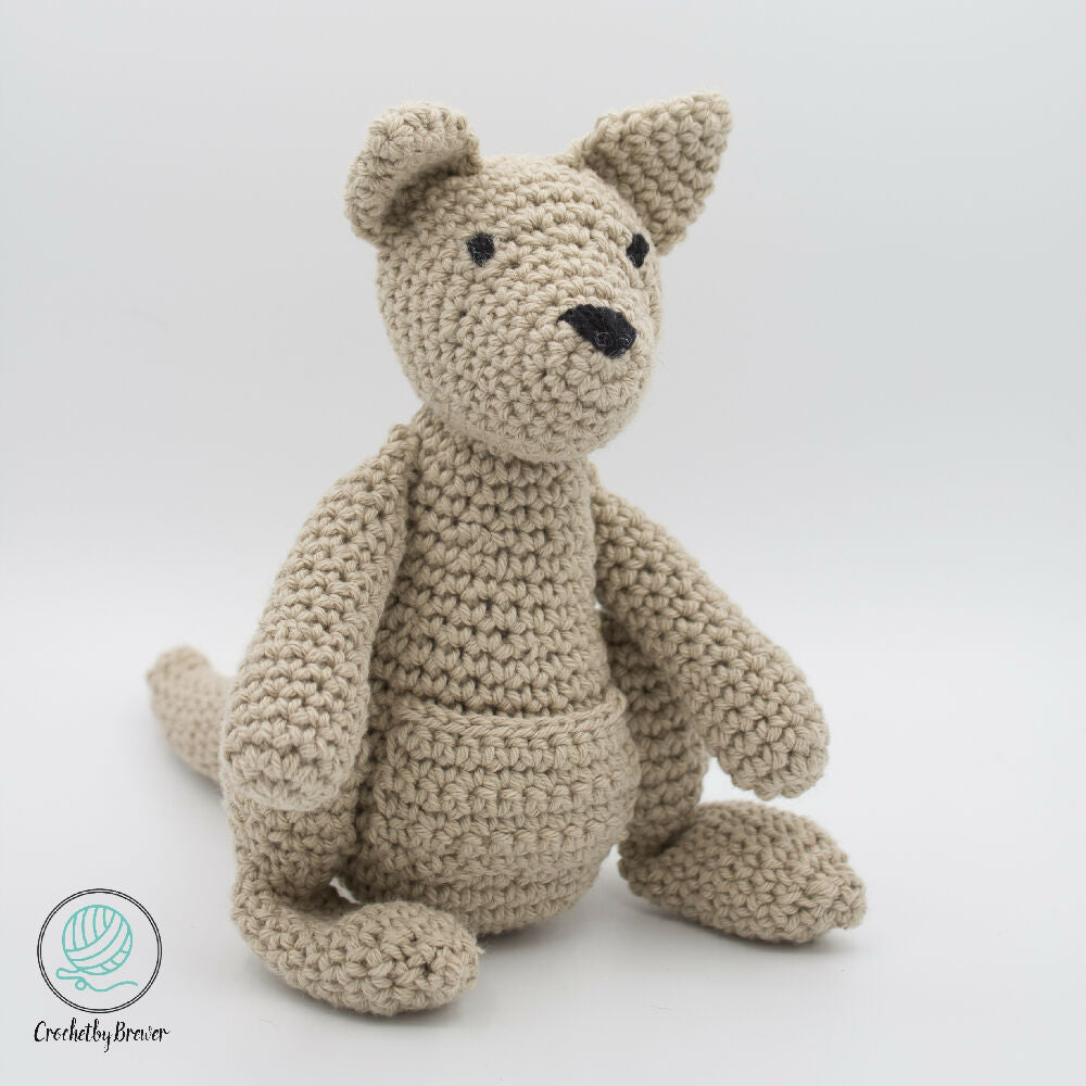 Kingsley the Kangaroo | Handmade Crochet Toy