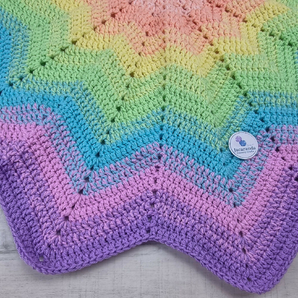 Rainbow Star Blanket 3