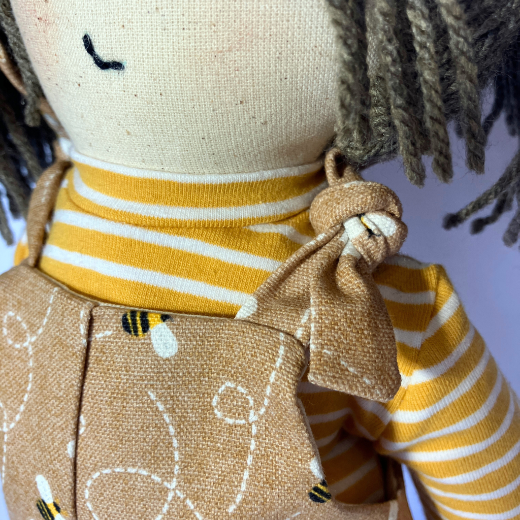 Handmade Fabric Doll| Fun Size| 14 Inches| Mimi