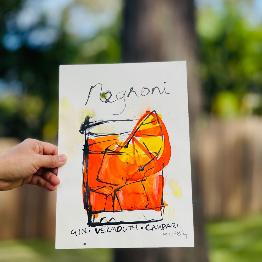 "Mini Negroni #5" | Original Art | A4