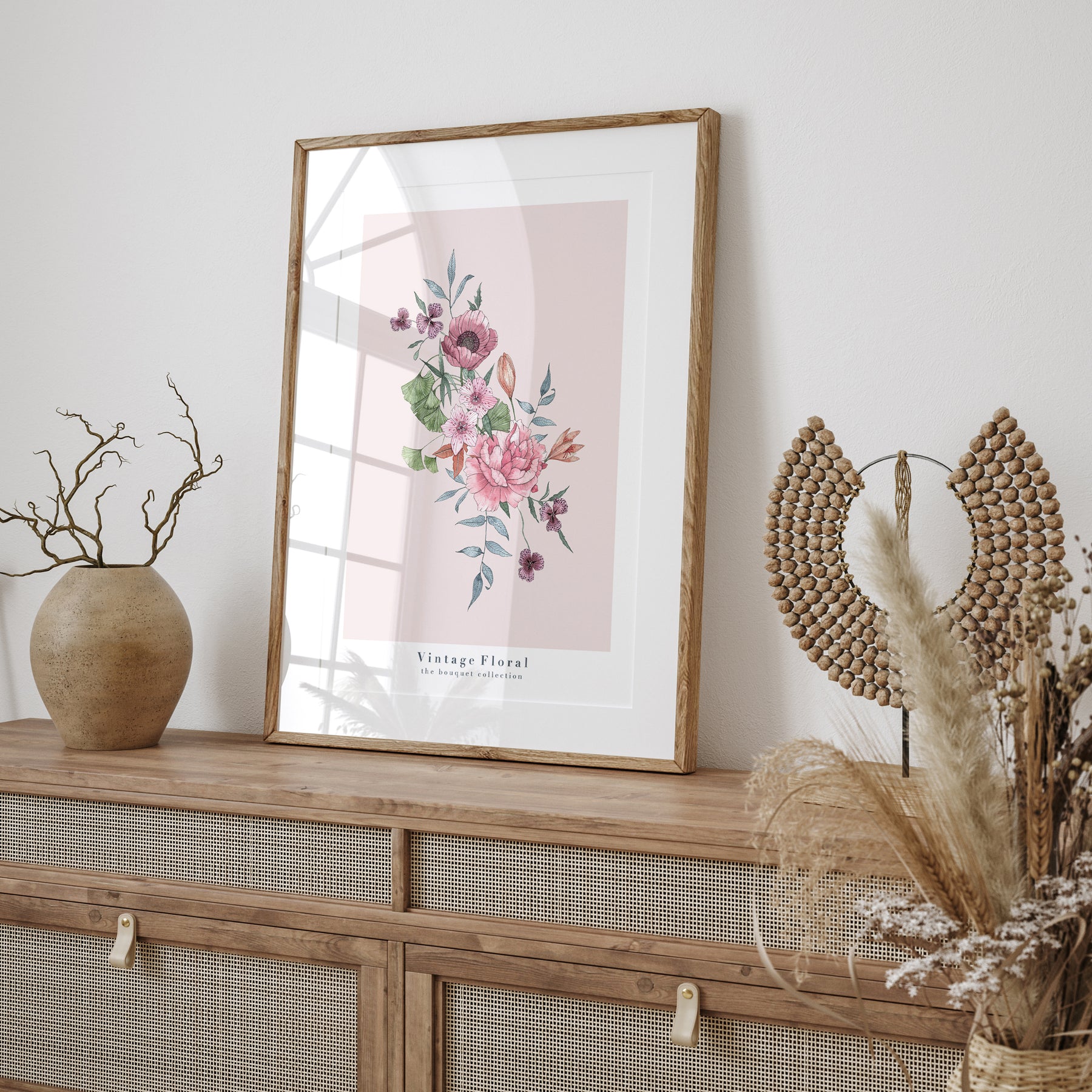 Vintage Floral Art Print