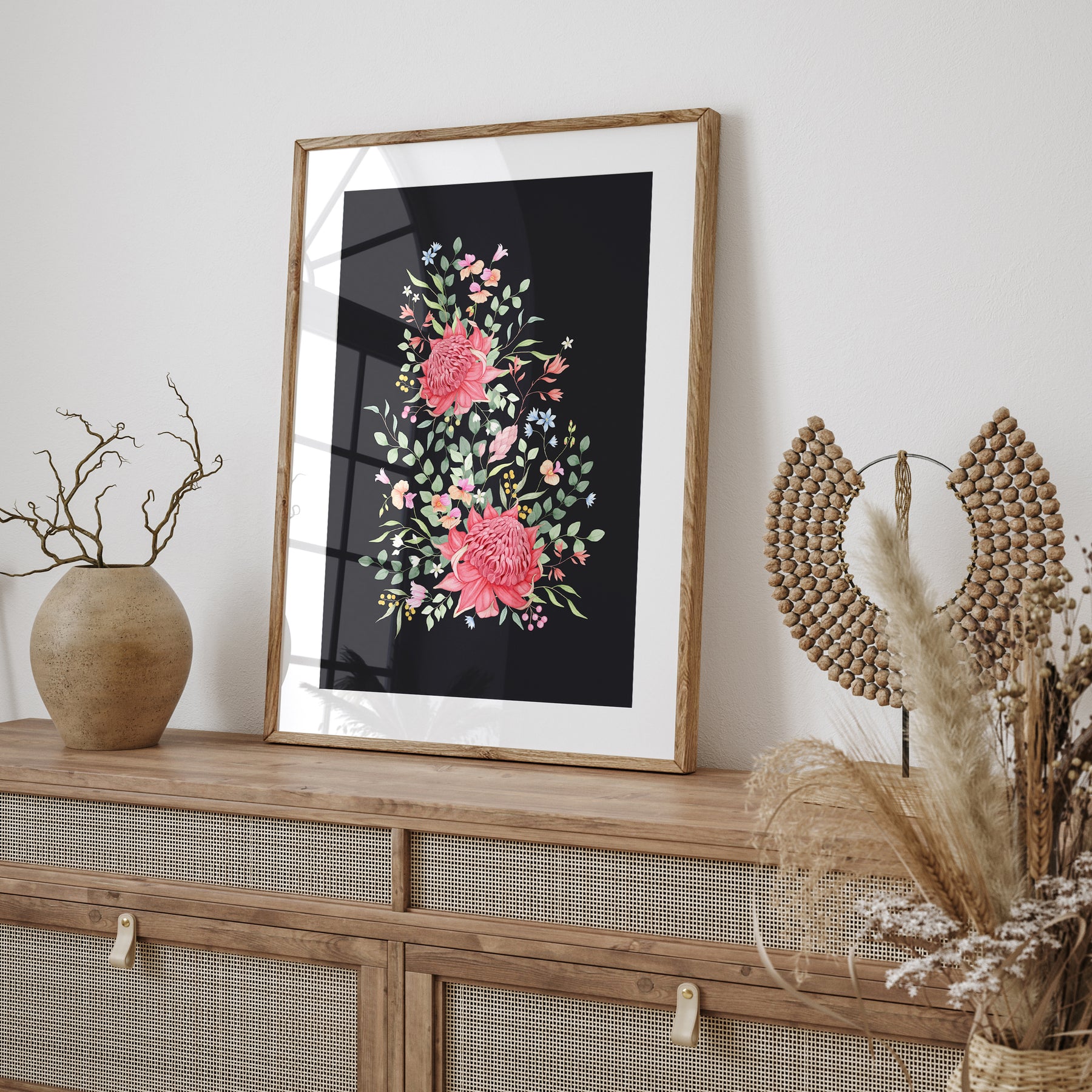 Waratah Floral Art Print