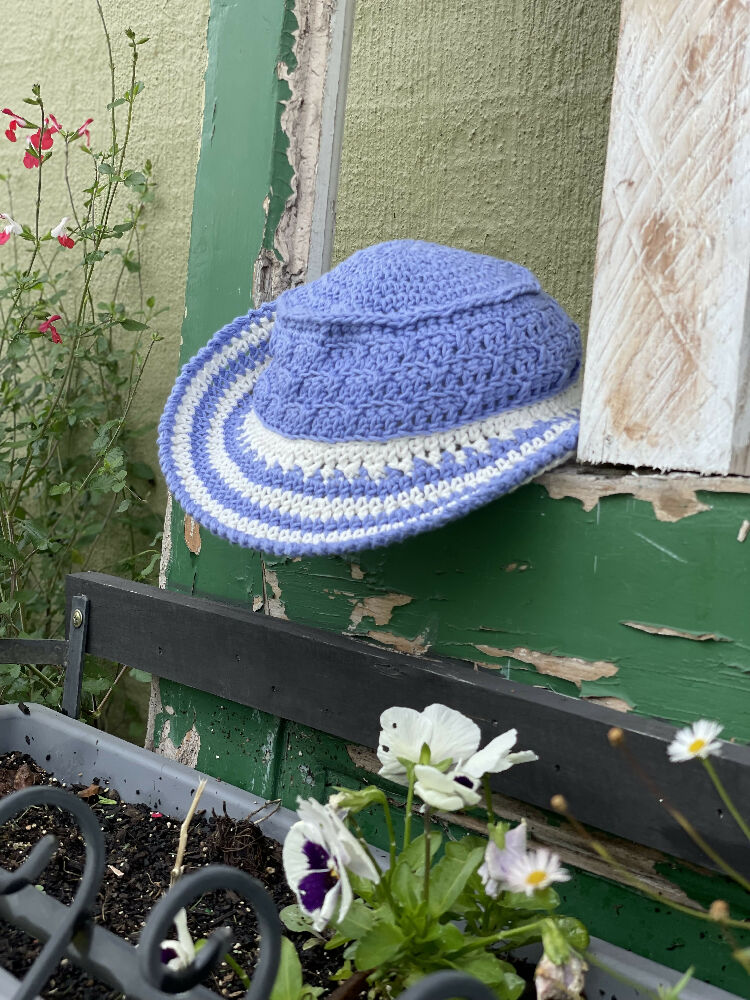Blue & White Toddler Bucket Hat