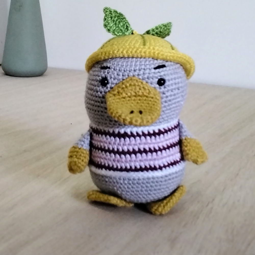 Platypus-keychain-yellow-Australian-made-watch-the-birdy-crochet