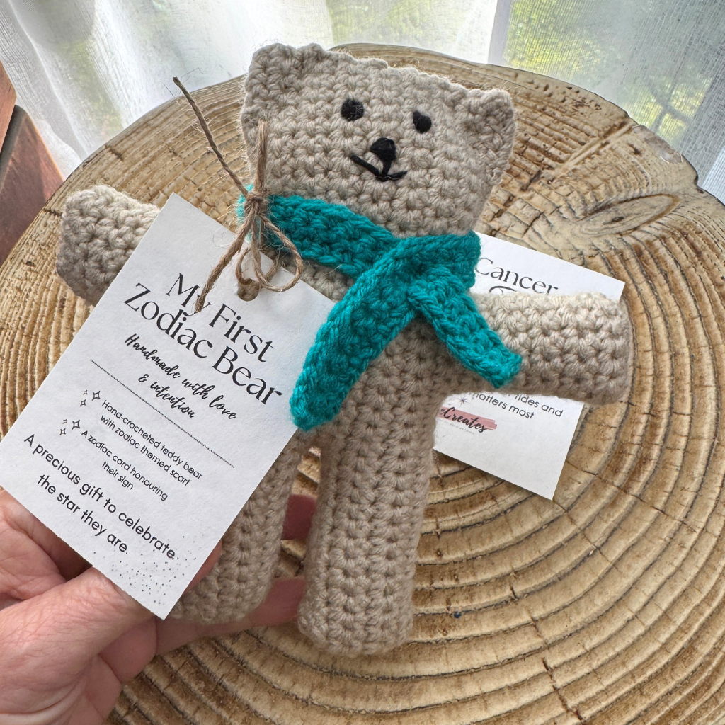 My First Zodiac Bear | Handmade Teddy | Star Sign theme