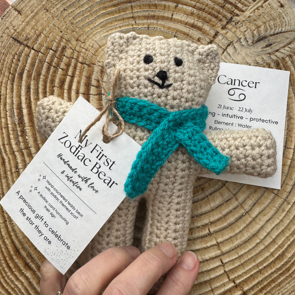 My First Zodiac Bear | Handmade Teddy | Star Sign theme