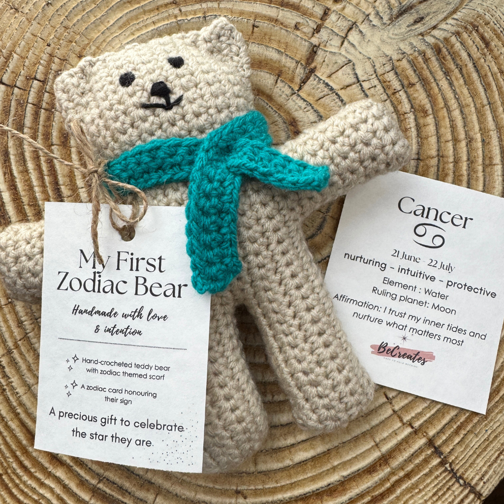 My First Zodiac Bear | Handmade Teddy | Star Sign theme