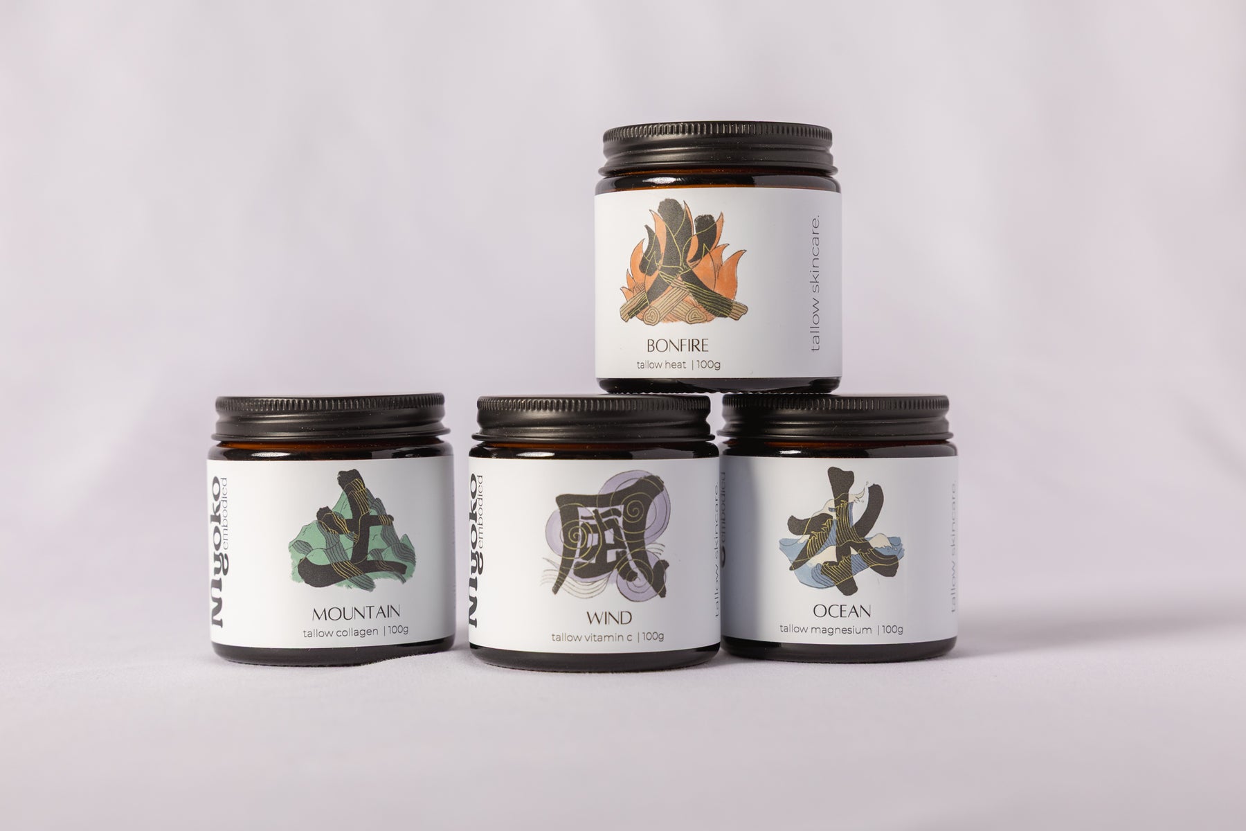 THE FOUR ELEMENTS | Tallow Bundle (4x 100g)