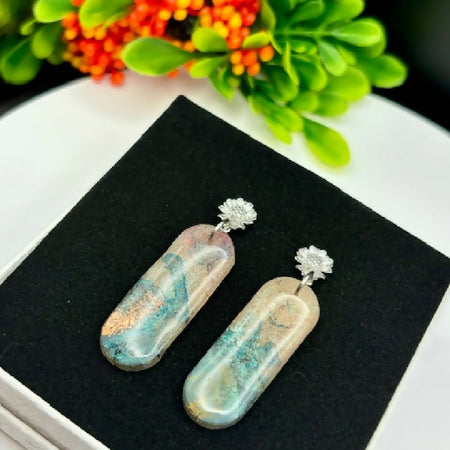 Simple Elegance iridescent colour change mystical earrings