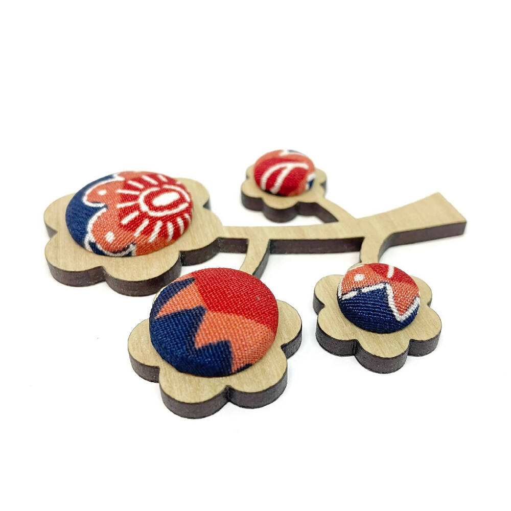 Kimono Tree Brooch