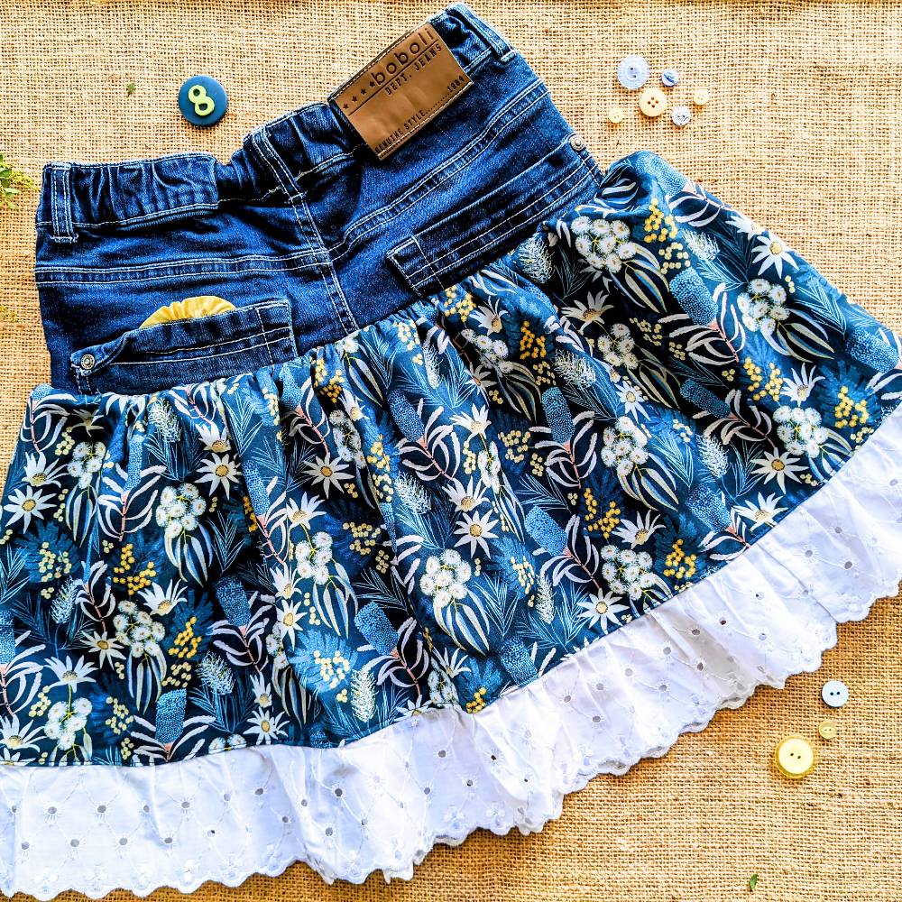 girls-upcycled-denim-skirt-size-8-australian-flowers-handmade-sewing-artist-the-denim-patch (5)