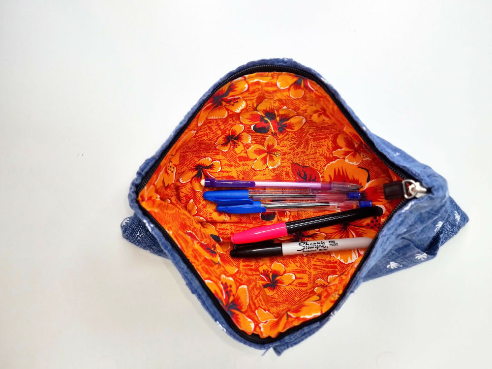 Tropical Pencil Case, Make-up Bag, Pouch