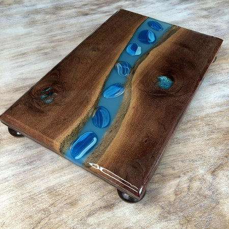 Blue Gum Timber and Resin River Home Decor