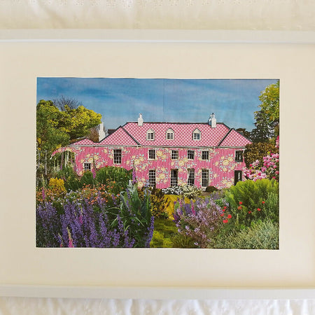 'Polly's House' original mixed media collage