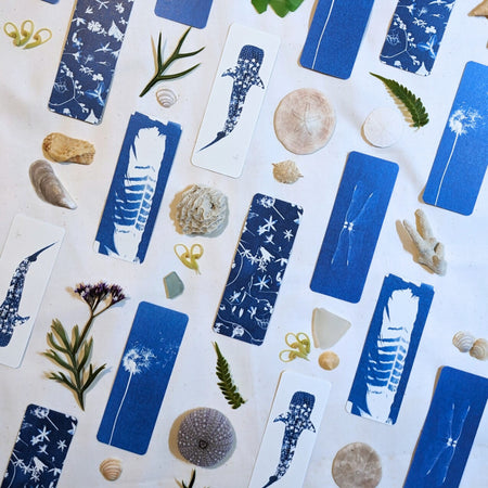 More Botanical Cyanotype Bookmarks