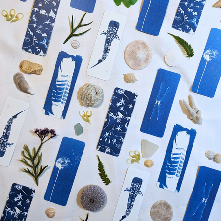 Wildlife Cyanotype Bookmarks