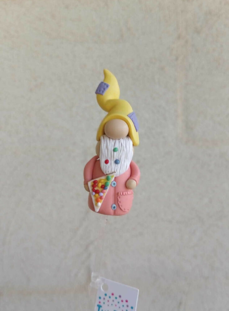 Tiny Gnome - Fairy bread 2 - Polymer Clay Gnome