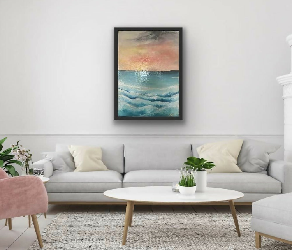 Acrylic Painting - Seascape - Titled Narrawong Dreaming