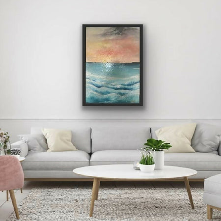 Acrylic Painting - Seascape - Titled Narrawong Dreaming