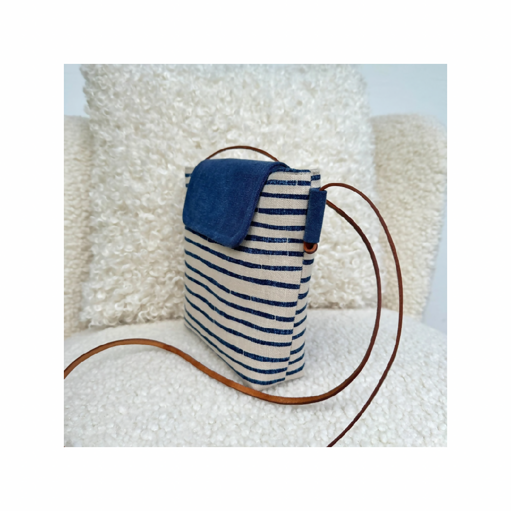 Sweet Lila Crossbody Bag - Navy Stripe