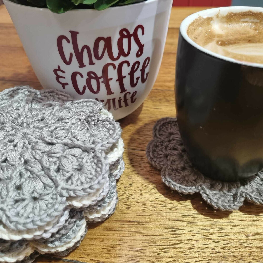 Boho Crochet Coasters | Various colours