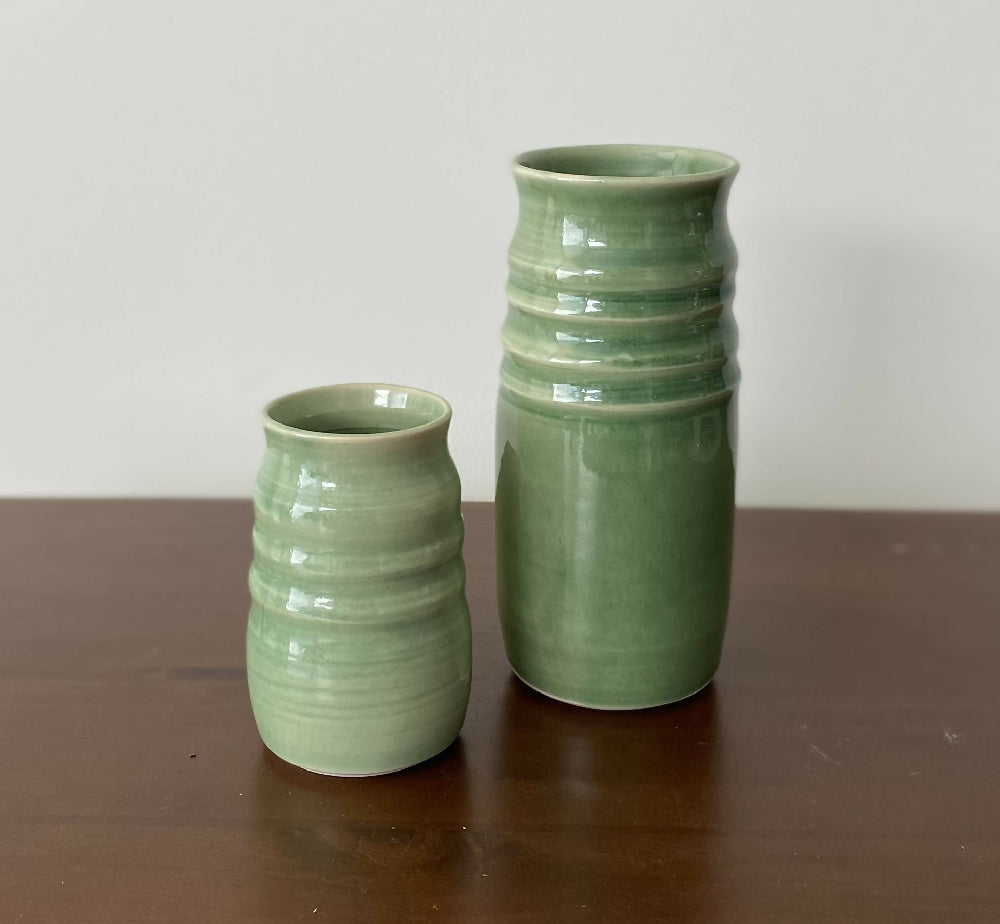 Swirl vase Green