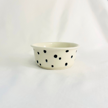 Dalmatian Dot Handmade Small Ceramic Bowl