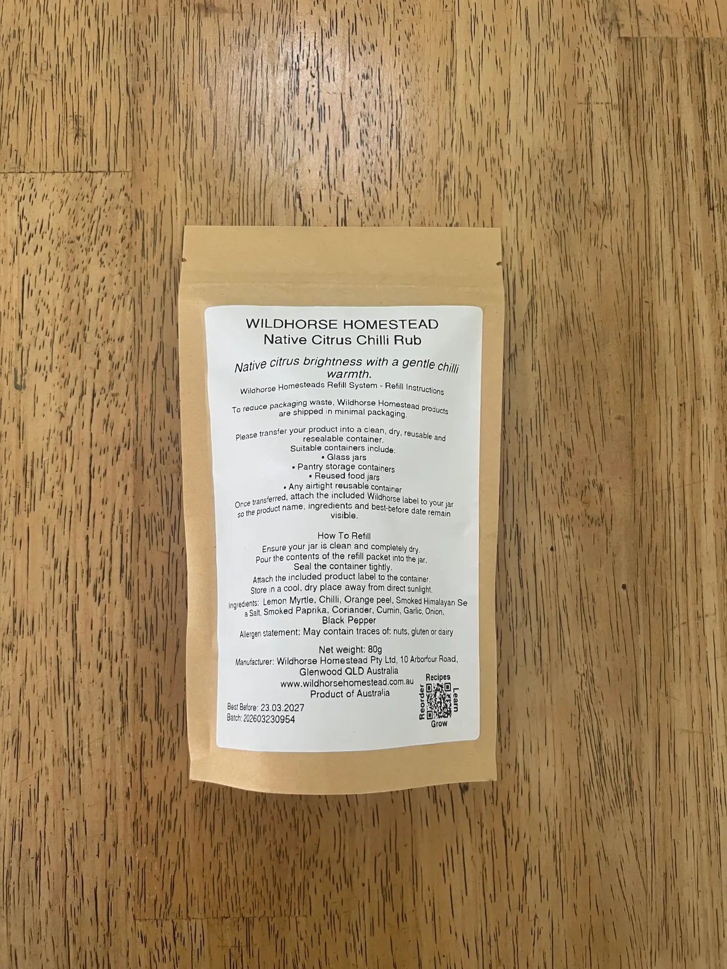 Native Citrus Chilli Rub (80g)