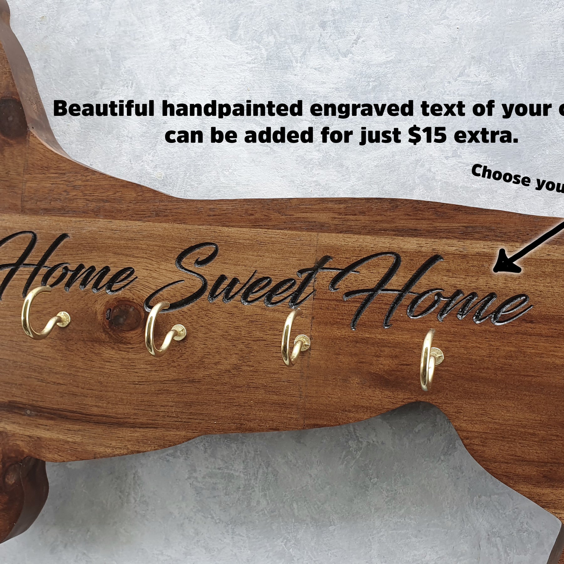 Dachshund shaped key rack