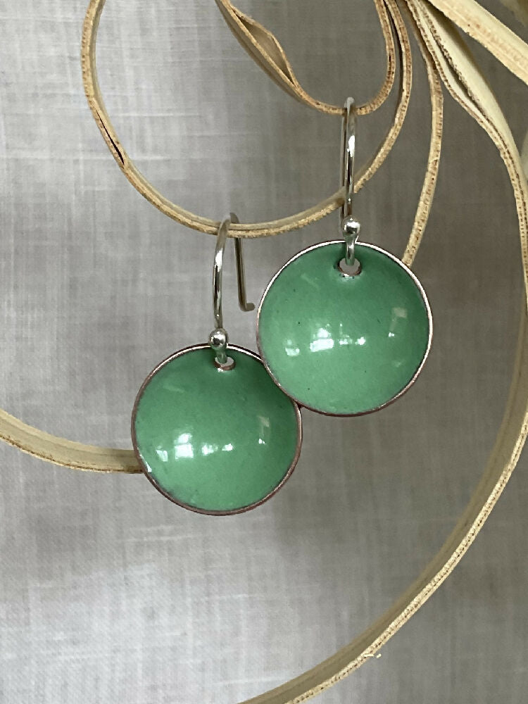 Everyday earrings. Green tones