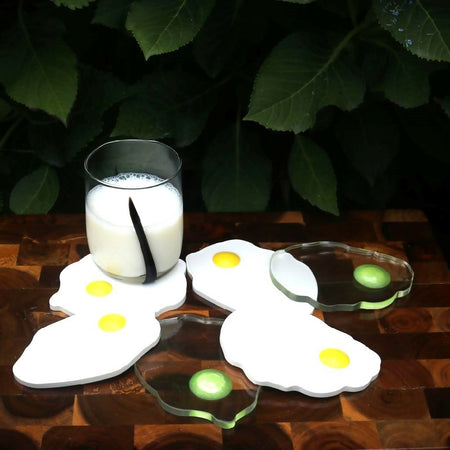 Resin Egg Shaped Coaster-Set of 6