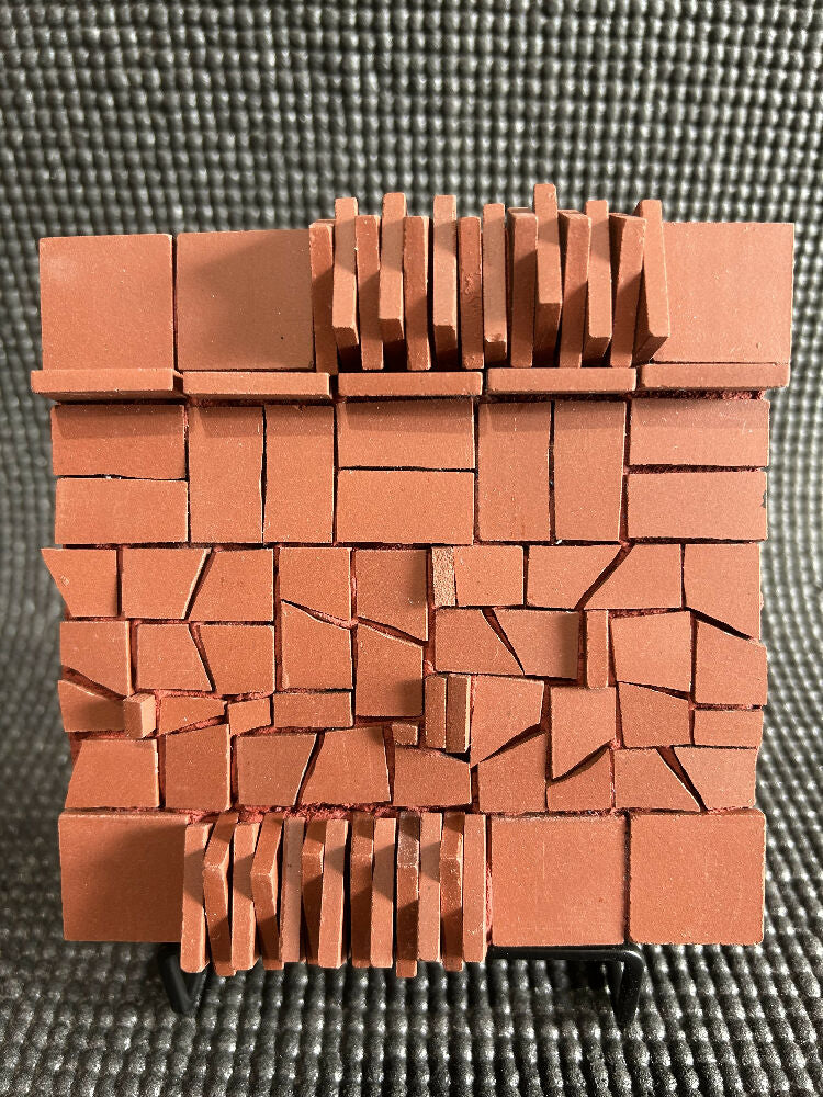 Unglazed Porcelain Mosaic Abstract Block