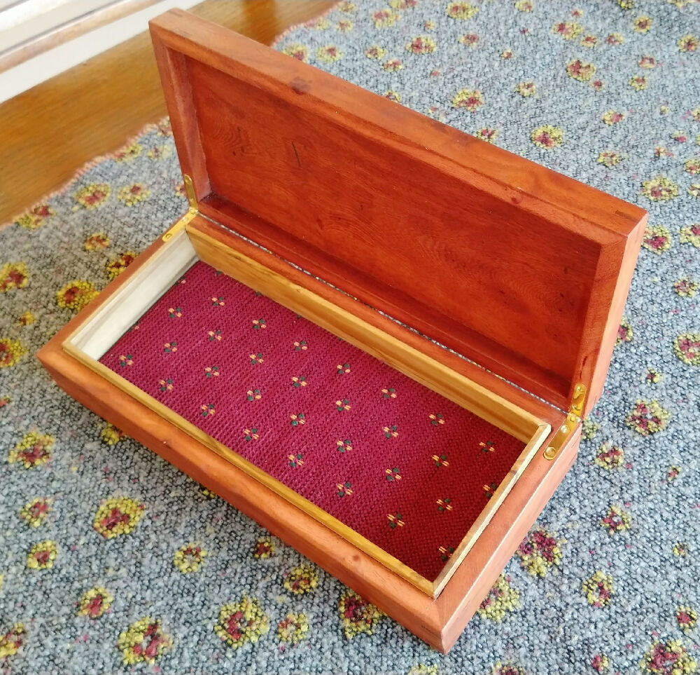 Handmade Rosewood Trinket Box.