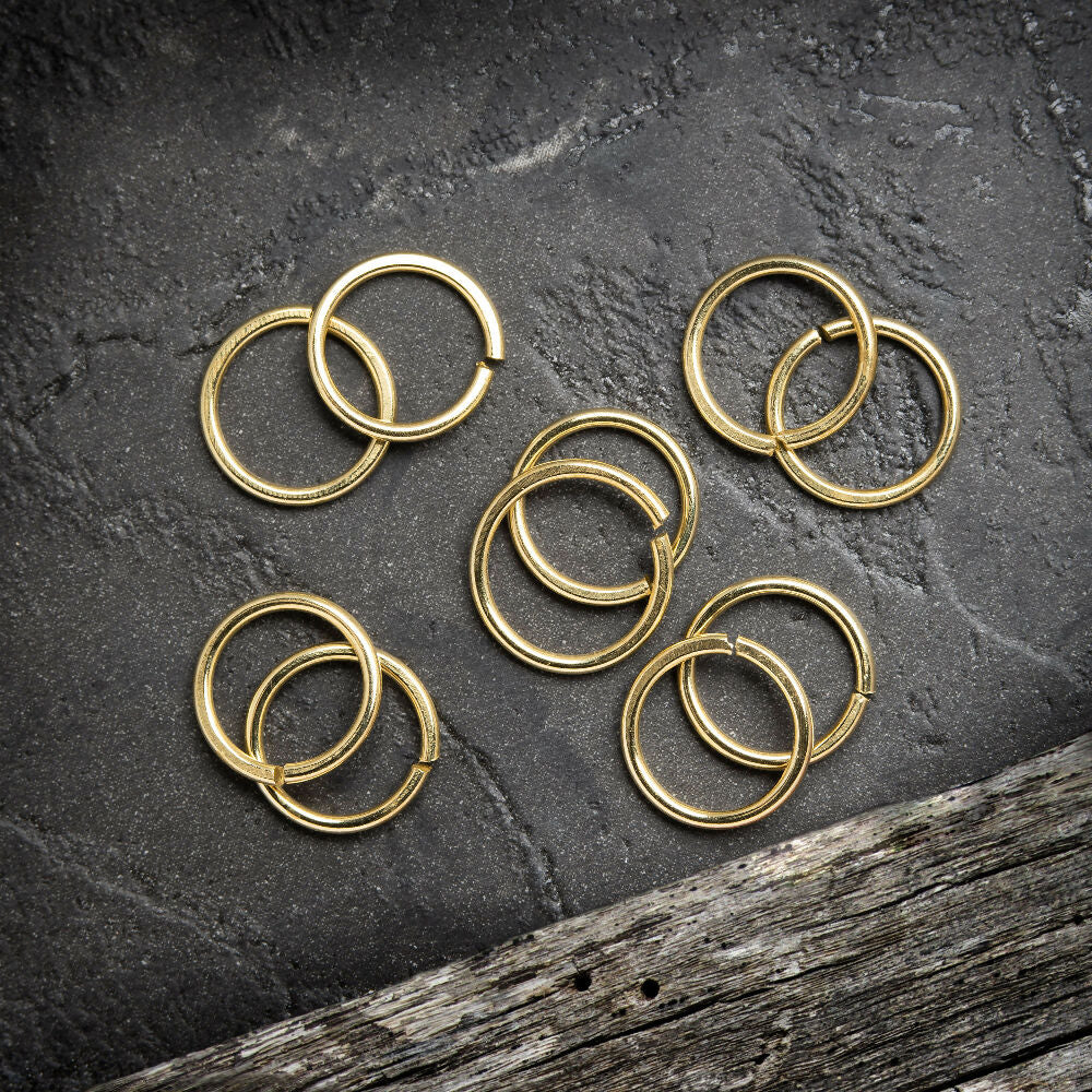 Brass Jump-Rings, jewellery making findings