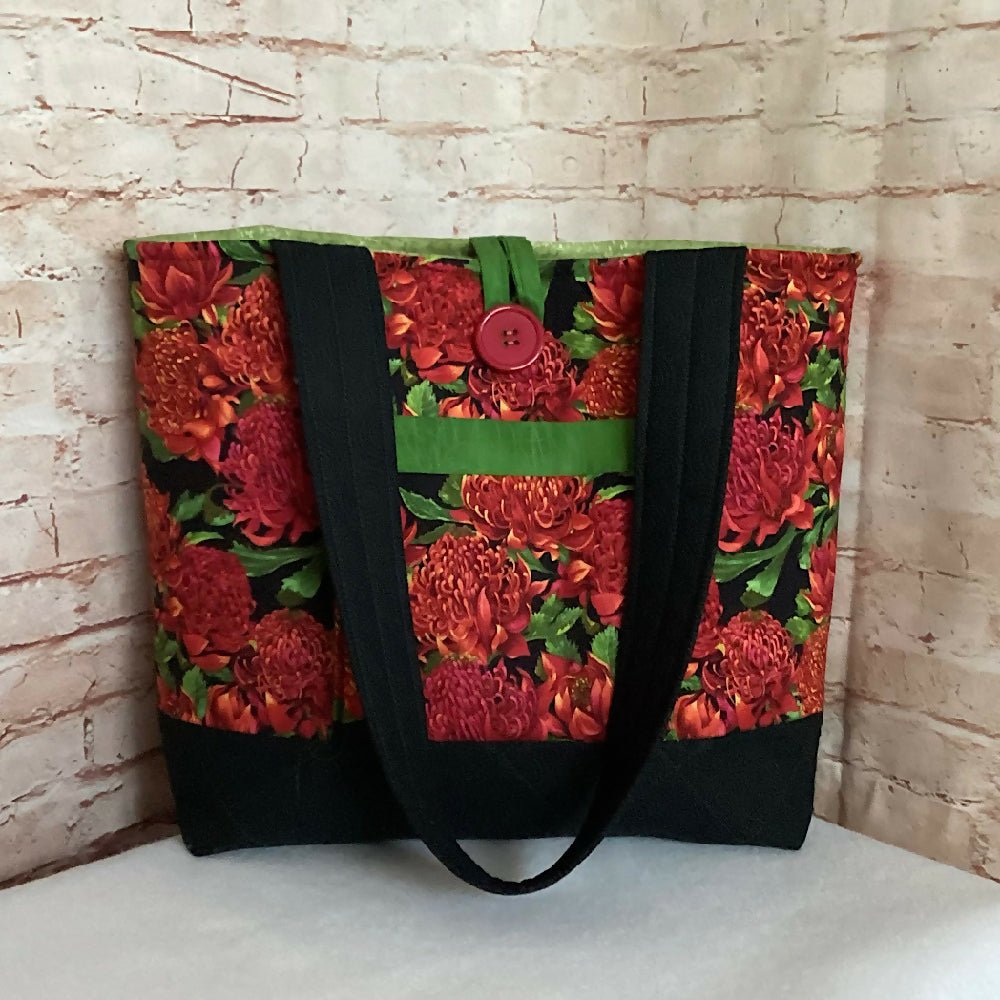 Australian Waratahs handbag, tote, shoulder bag for shopping, travel or craft.