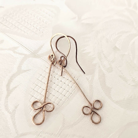 Copper Wirework Earrings