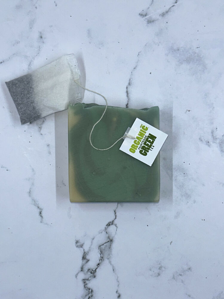 Green tea infused soap