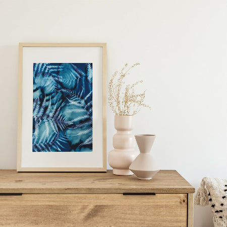 Botanical Wall Art ~ Eco-friendly Cyanotype Art ~ Forest Dreaming