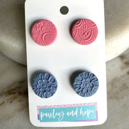 Polymer Clay Statement Stud Pack #2