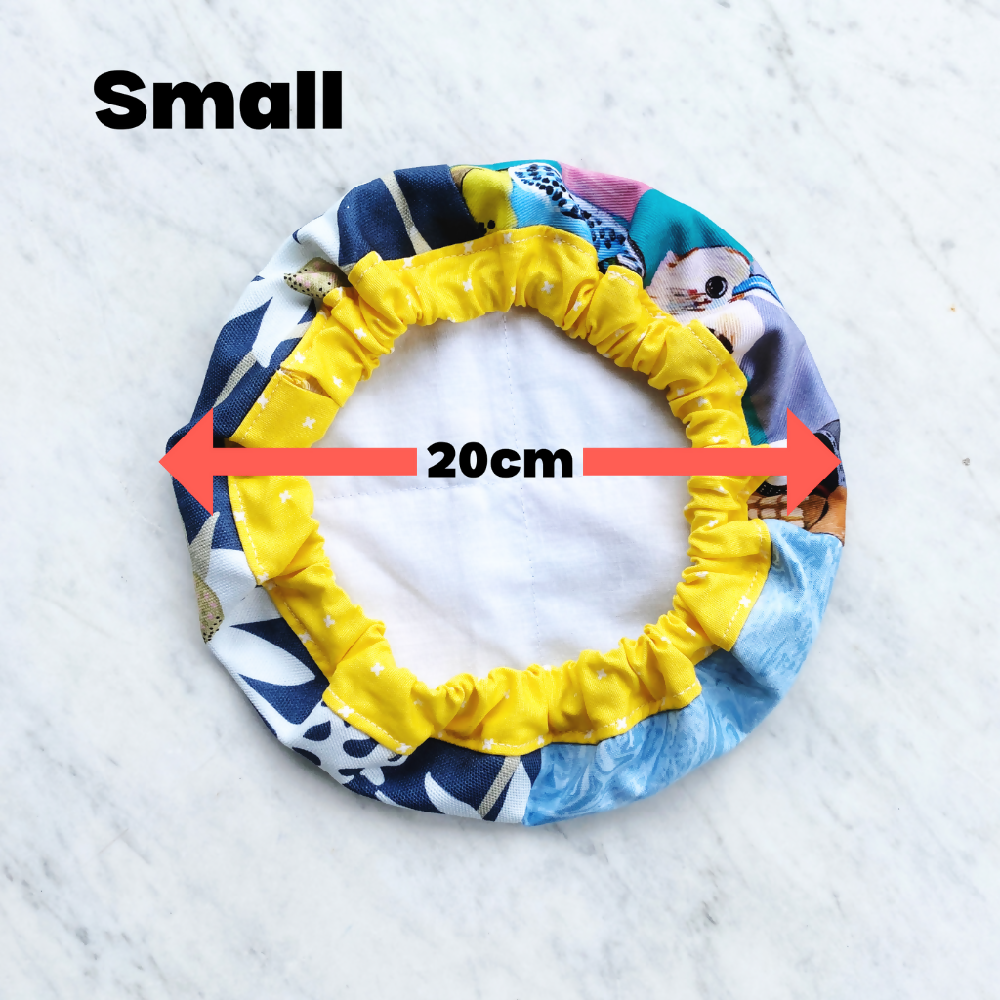 Bees reusable fabric bowl covers. Set of two. Proofing cloths.