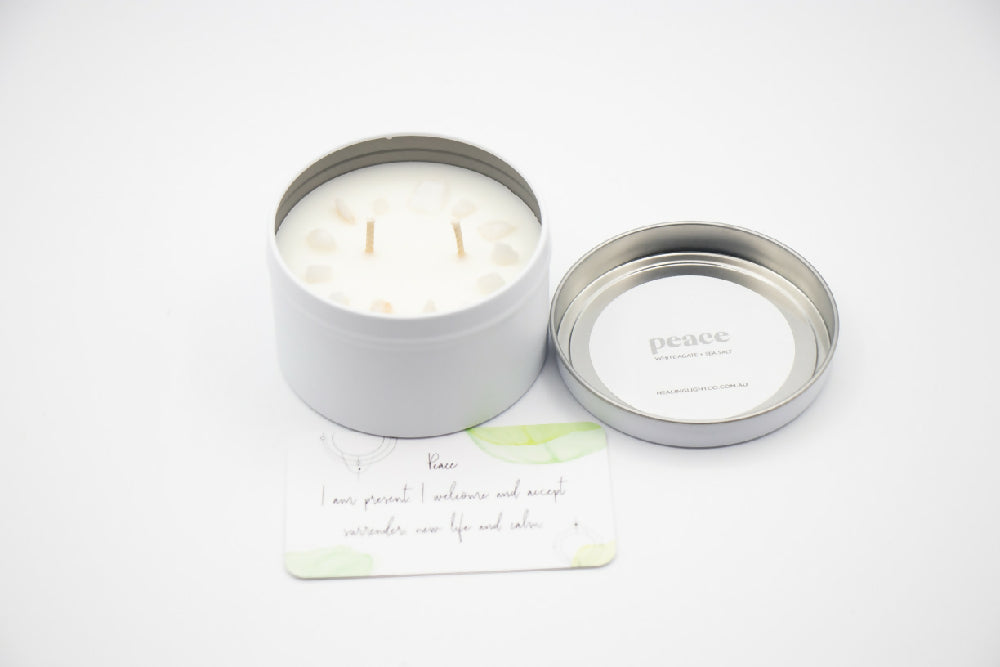 Peace - Crystal Soy Affirmation Candle