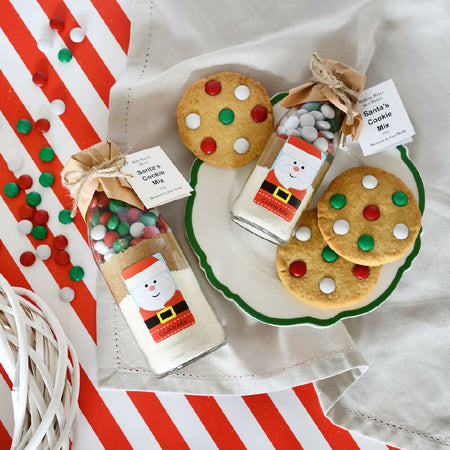 SANTA's Cookie Mix in a Bottle. An adorable Christmas gift | treat | activity.