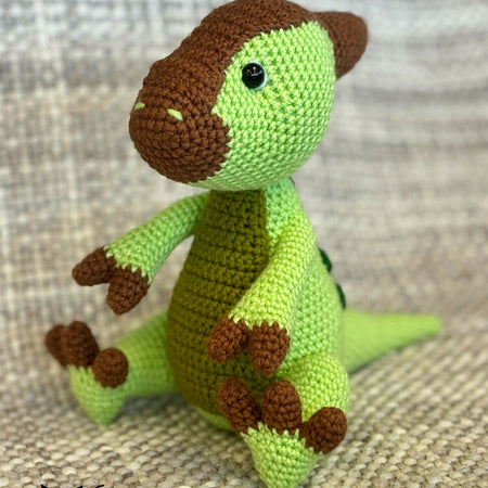 Paralophosaurus Dinosaur Crochet Plushie