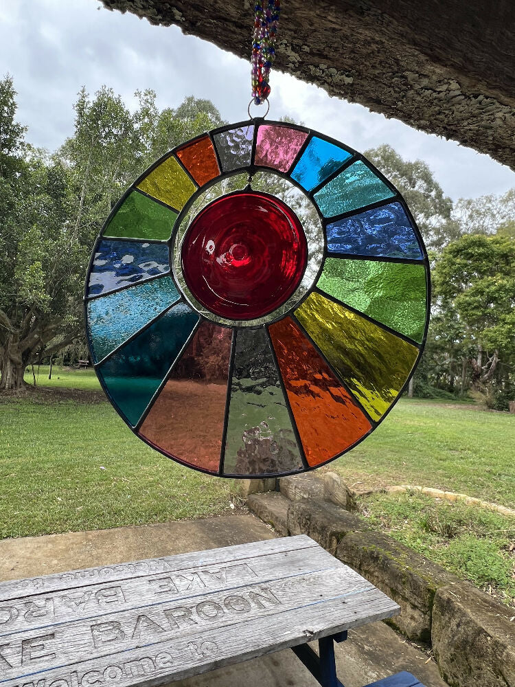Rainbow Disk with spinning Roundel