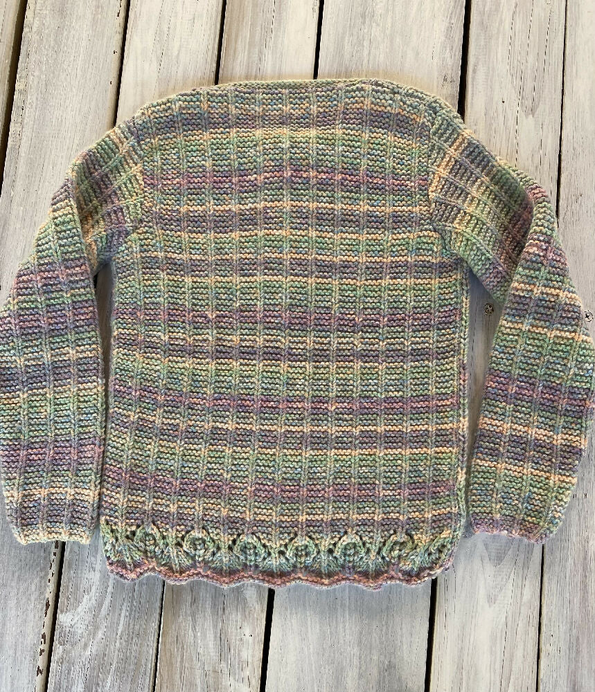 Child’s Knitted Cardigan multi coloured 6 to 7 years